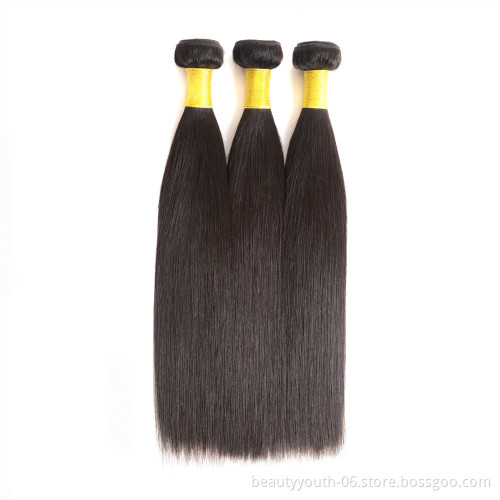 Beauty Youth Beautiful Straight Virgin Brazilian Cuticle Aligned Hair 100% Virgin Human Hair Bundles 9A